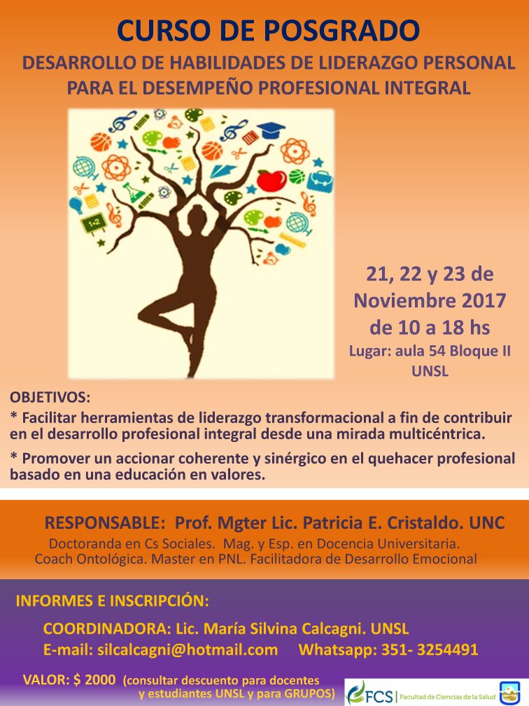 CURSO DE POSGRADO  Desarrollo de habilidades de liderazgo person